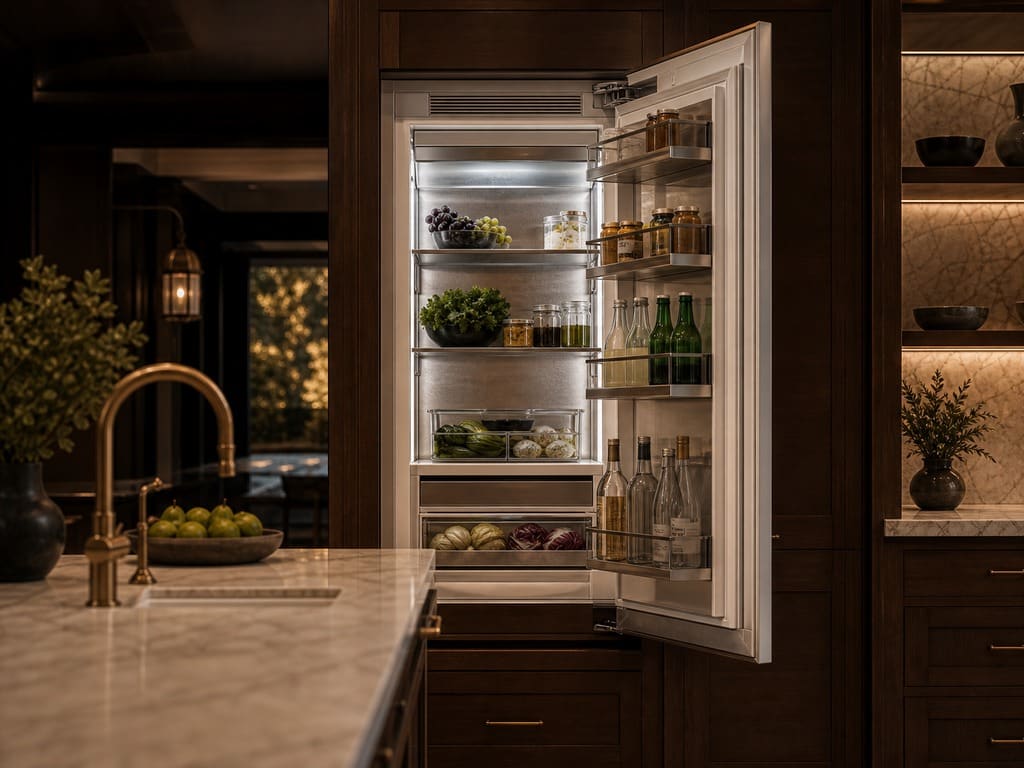 Viking built-in refrigerator repaired in a Redwood City home